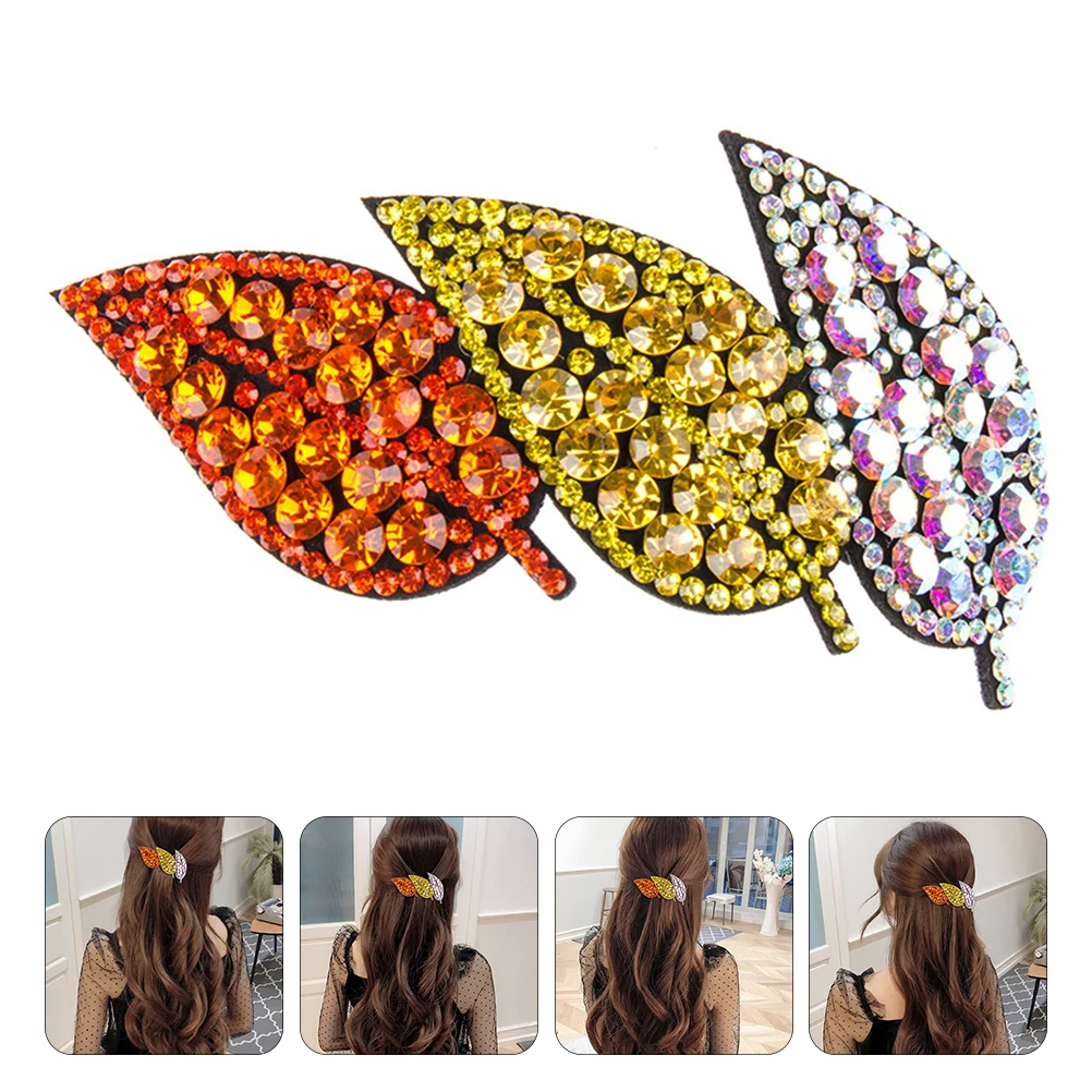 Hair Clip Women Rhinestone Leaves Clips for Decorate Girl Sparkly Girls Accessories
Hair Clip Women Rhinestone Leaves Clips for Decorate Girl Sparkly Girls Accessories