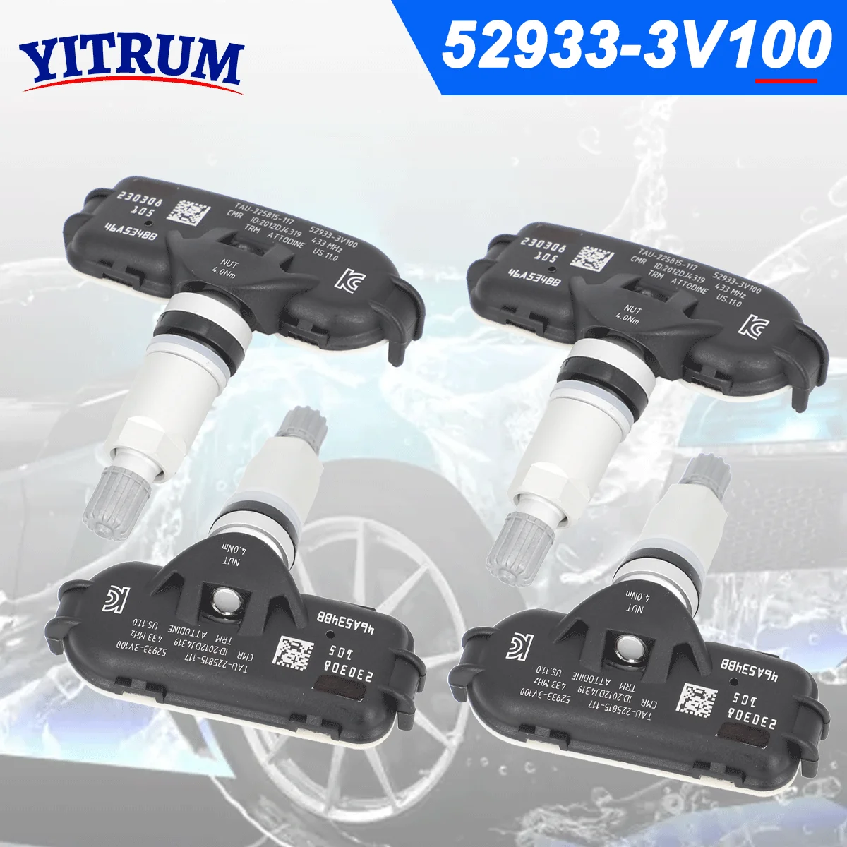 TPMS Tire Sensor For Hyundai i40 2011-2014 Grandeur 2011-2017 Azera 2011-2014 Tire Pressure Sensor 433MHz 1/4PCS
TPMS Tire Sensor For Hyundai i40 2011-2014 Grandeur 2011-2017 Azera 2011-2014 Tire Pressure Sensor 433MHz 1/4PCS