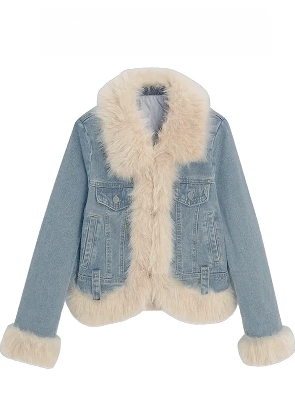 Женская повседневная парка свободного кроя из денима и хлопка с вставками из искусственного меха в стиле ретро, имитация кожи, утепленная
Женская повседневная парка свободного кроя из денима и хлопка с вставками из искусственного меха в стиле ретро, имитация кожи, утепленная