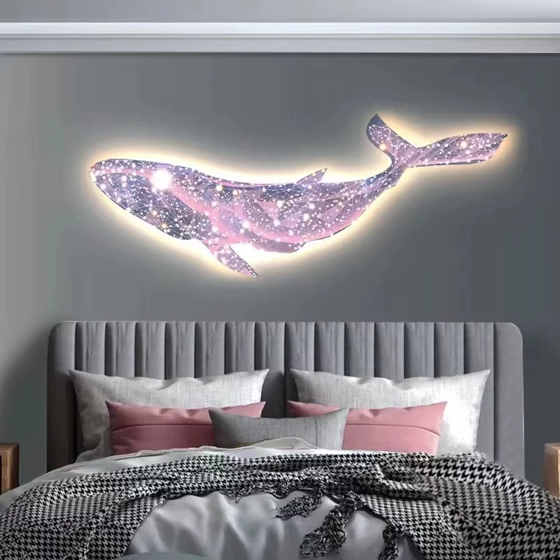 Modern luxury starry sky dream Whale living room sofa Background night light wall decoration bedroom atmosphere lightingPaintin
Modern luxury starry sky dream Whale living room sofa Background night light wall decoration bedroom atmosphere lightingPaintin