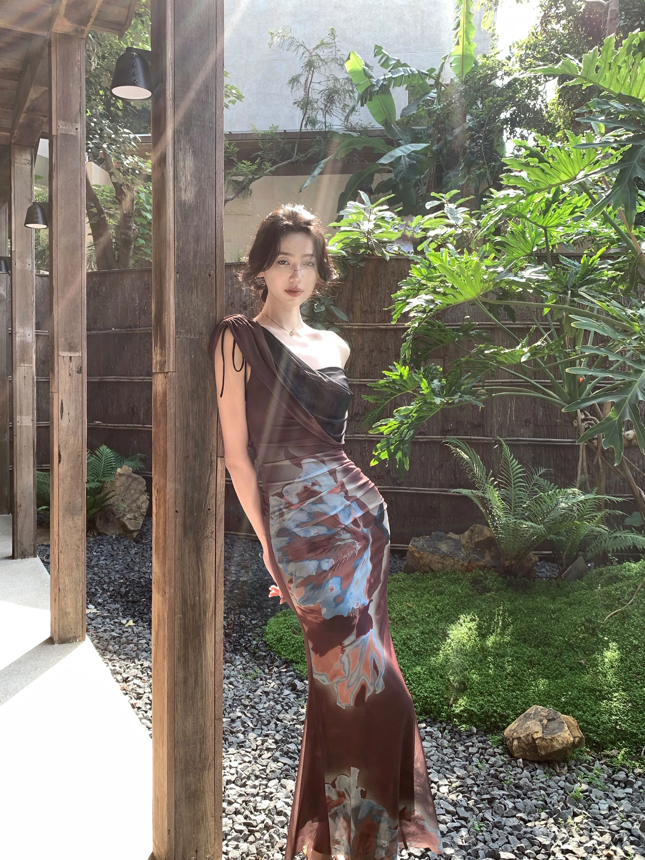 Elegant Vacation Printed Asymmetrical Shoulder Women's Dress Wrap around Skirt High Waist Summer Spring Season Casual Dress
Elegant Vacation Printed Asymmetrical Shoulder Women's Dress Wrap around Skirt High Waist Summer Spring Season Casual Dress