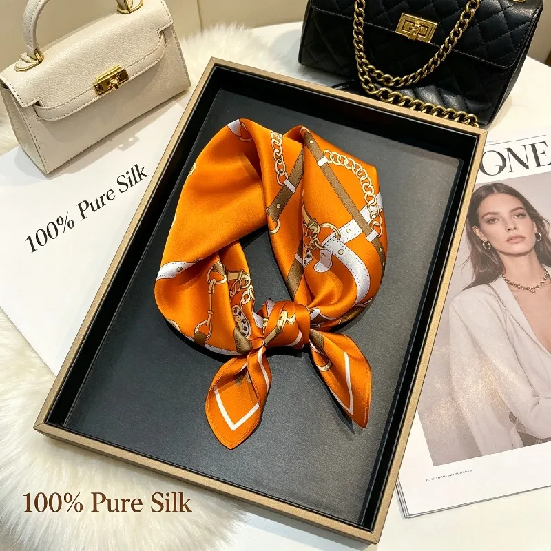 New Temperament 53 Silk Silk Scarf Belt Printed Scarf Thin Versatile Mulberry Silk Blocking Ultraviolet Decorative Square Scarf
New Temperament 53 Silk Silk Scarf Belt Printed Scarf Thin Versatile Mulberry Silk Blocking Ultraviolet Decorative Square Scarf