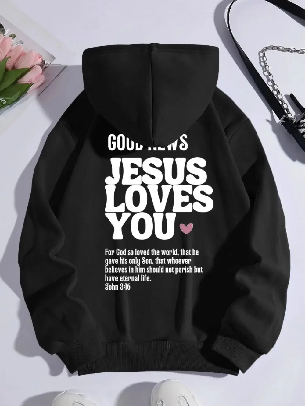 GOOD NEWS JESUS LOVES YOU Hoodie Christian Sweatshirt Jesus Hoodie Trendy Hoodie Bible Verse Shirt Unisex Aesthetic Clothes
GOOD NEWS JESUS LOVES YOU Hoodie Christian Sweatshirt Jesus Hoodie Trendy Hoodie Bible Verse Shirt Unisex Aesthetic Clothes