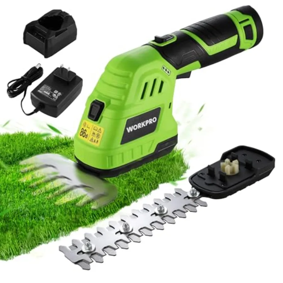 12V Cordless Grass Shear and Shrubbery Trimmer - 2 in 1 Handheld Hedge Trimmer Electric Grass Cutter with 2.0Ah Rechargeable Li
12V Cordless Grass Shear and Shrubbery Trimmer - 2 in 1 Handheld Hedge Trimmer Electric Grass Cutter with 2.0Ah Rechargeable Li