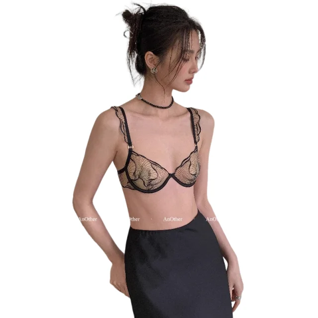 Summer French Lace Bra Beachwear Large Bust Minimizer Ultra Thin Sheer Anti-Sagging Light Support Ruffles Embroidery AUKUCLUT
Summer French Lace Bra Beachwear Large Bust Minimizer Ultra Thin Sheer Anti-Sagging Light Support Ruffles Embroidery AUKUCLUT
