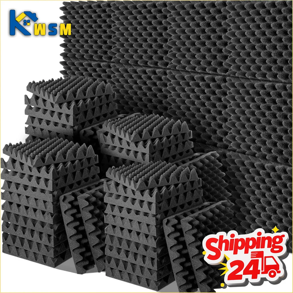 12PCS High Density Egg Crate Soundproofing Foam Panel Fire Resistant Acoustic Insulation for Studio Home Wall Noise Reduction
12PCS High Density Egg Crate Soundproofing Foam Panel Fire Resistant Acoustic Insulation for Studio Home Wall Noise Reduction