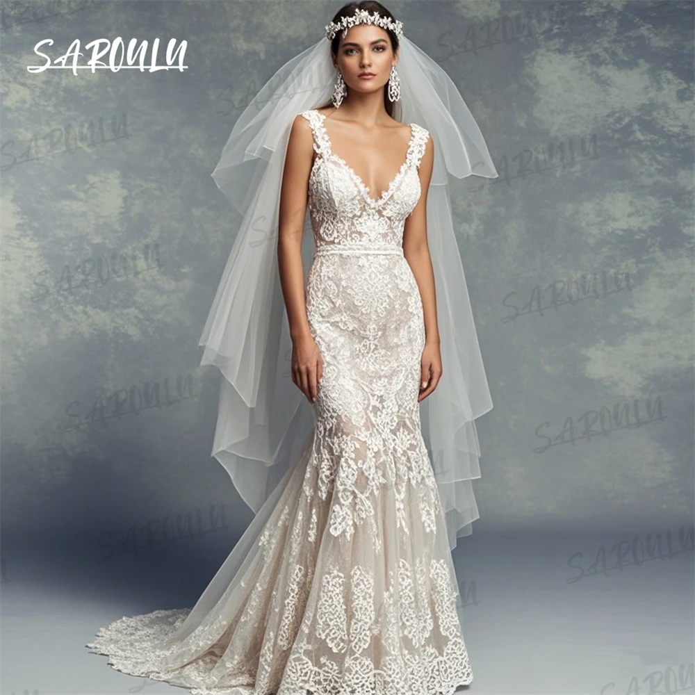 New Design Bohemian Lace Wedding Dress for Women, Mermaid Beach Bride Dress, Charming Customized Illusion Boho Bridal Gown
New Design Bohemian Lace Wedding Dress for Women, Mermaid Beach Bride Dress, Charming Customized Illusion Boho Bridal Gown