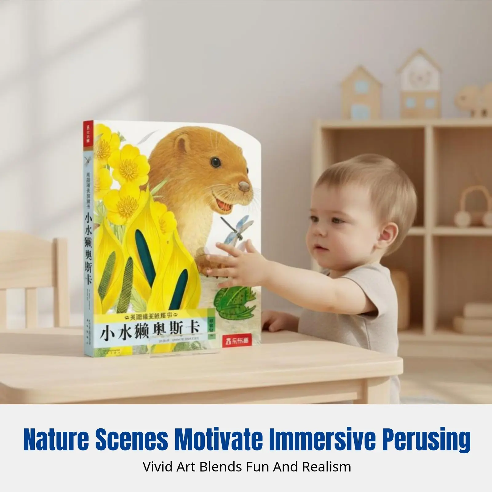 Tactile Press and Feel Book Set for Babies, Early Education Board Books, Creature Recognition, Interactive Holes, Bilingual
Tactile Press and Feel Book Set for Babies, Early Education Board Books, Creature Recognition, Interactive Holes, Bilingual