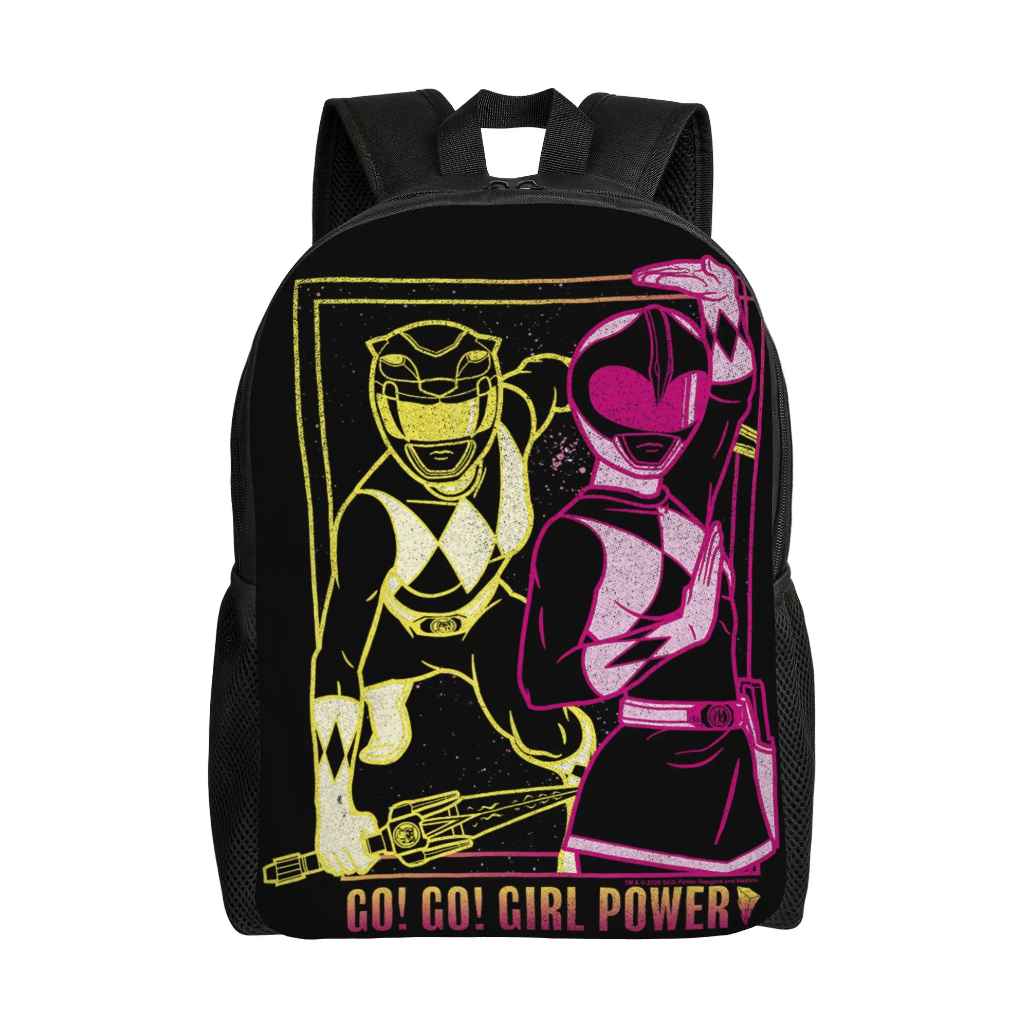 Bandai backpacks Power Rangers Go Go Girl Power Pink Yellow Ranger Art Daypack mochila Campus Zipper Closure Rucksack
Bandai backpacks Power Rangers Go Go Girl Power Pink Yellow Ranger Art Daypack mochila Campus Zipper Closure Rucksack