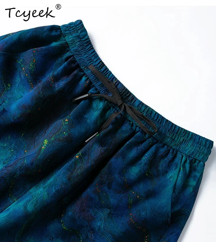 Tcyeek 100% Real Silk Summer Shorts Women Clothing Casual Elastic Waist Womens Shorts Casual Trousers Lace-up 2026 Шорты Женские
Tcyeek 100% Real Silk Summer Shorts Women Clothing Casual Elastic Waist Womens Shorts Casual Trousers Lace-up 2026 Шорты Женские