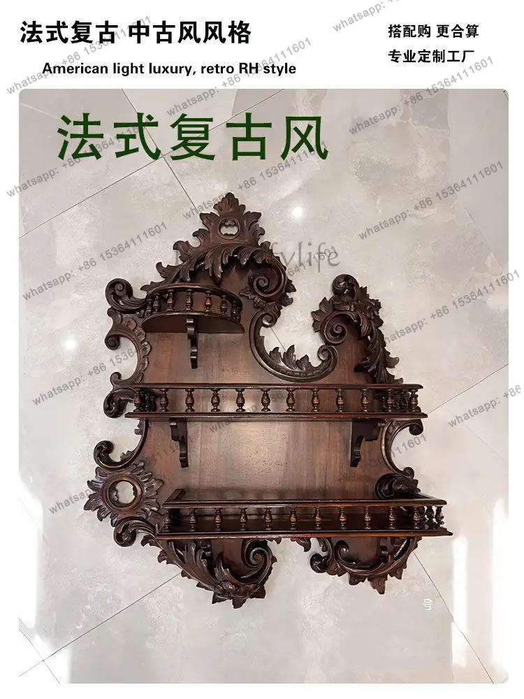 Wall shelf Solid wood retro wall-mounted cabinet Wall layered shelf
Wall shelf Solid wood retro wall-mounted cabinet Wall layered shelf