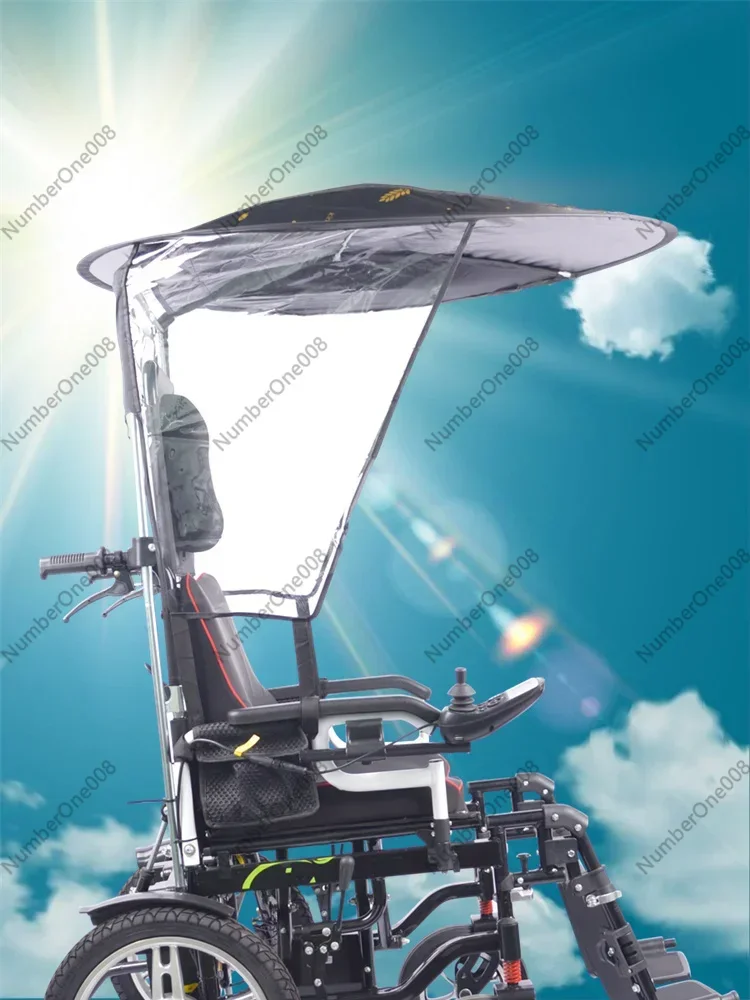 Electric Wheelchair Mobility Scooter Canopy Sun Shade Rain Cover Umbrella Support Accessories
Electric Wheelchair Mobility Scooter Canopy Sun Shade Rain Cover Umbrella Support Accessories