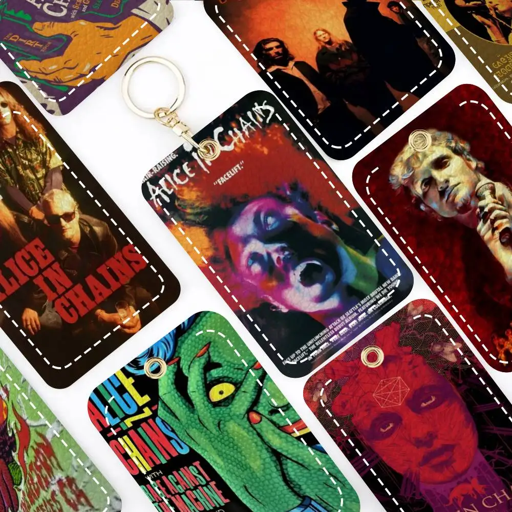 Movie A-Alice I-In C-Chains Card Holde Applicable To Credit Bus Card Soft Leather Rectangular Keychain Protective Cover
Movie A-Alice I-In C-Chains Card Holde Applicable To Credit Bus Card Soft Leather Rectangular Keychain Protective Cover