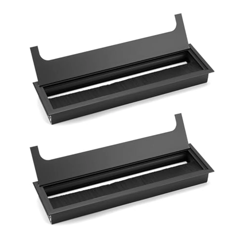 2 PCS Cable Pass Through Boxes with Brush Seal Rectangular Desktop Cable Hole Covers for Workspace Cable Management
2 PCS Cable Pass Through Boxes with Brush Seal Rectangular Desktop Cable Hole Covers for Workspace Cable Management