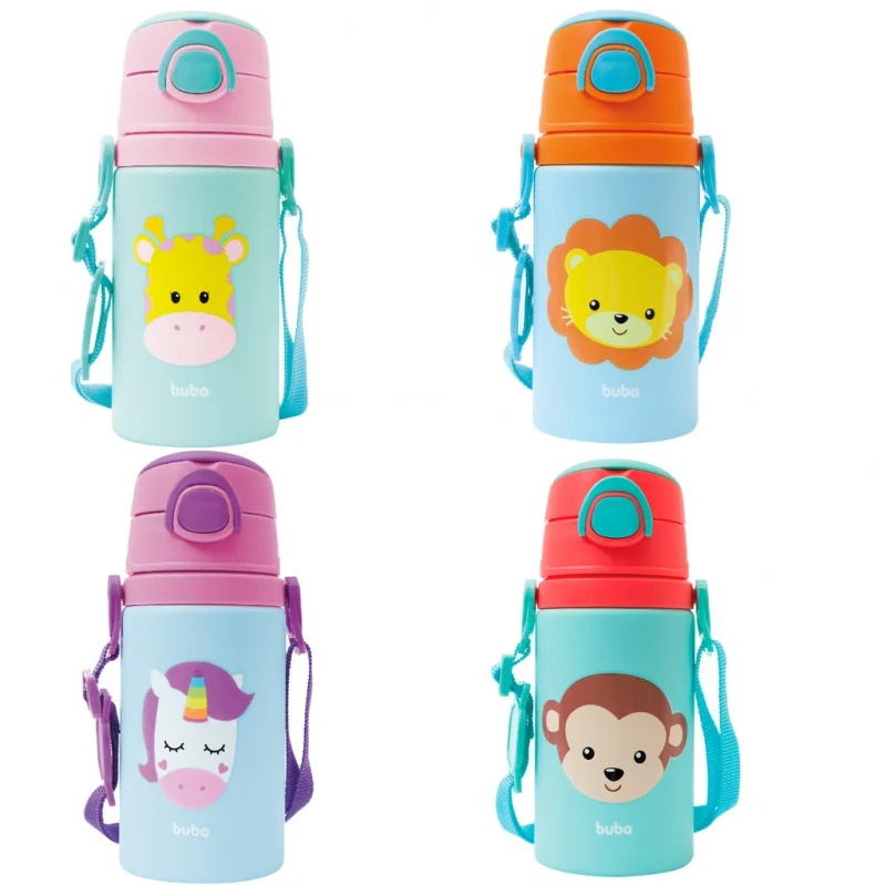 Алюминиевая бутылка с соломинкой 100%, силиконовая анимационная забава 400 мл от Buba
Алюминиевая бутылка с соломинкой 100%, силиконовая анимационная забава 400 мл от Buba