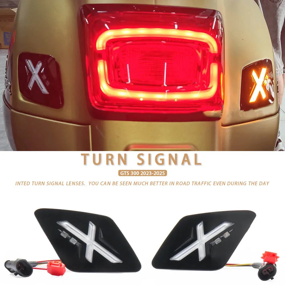 NEW LED Front Rear Turn Signal Motorcycle Accessories Indicator Daytime Running Light Kit For Vespa GTS 300 2023 2024 2025
NEW LED Front Rear Turn Signal Motorcycle Accessories Indicator Daytime Running Light Kit For Vespa GTS 300 2023 2024 2025