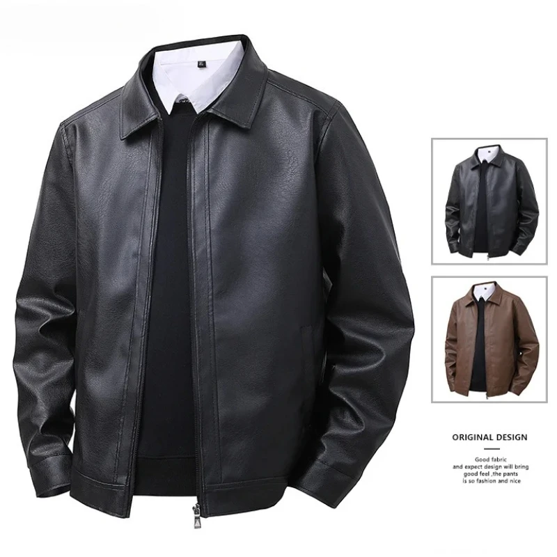 Motorcycle Streetwear Blazer Jackets Male Outerwear Men Slim Fit Lapel Leather Jacket Suit Short Coat Men Fashion Leather Jacket
Motorcycle Streetwear Blazer Jackets Male Outerwear Men Slim Fit Lapel Leather Jacket Suit Short Coat Men Fashion Leather Jacket
