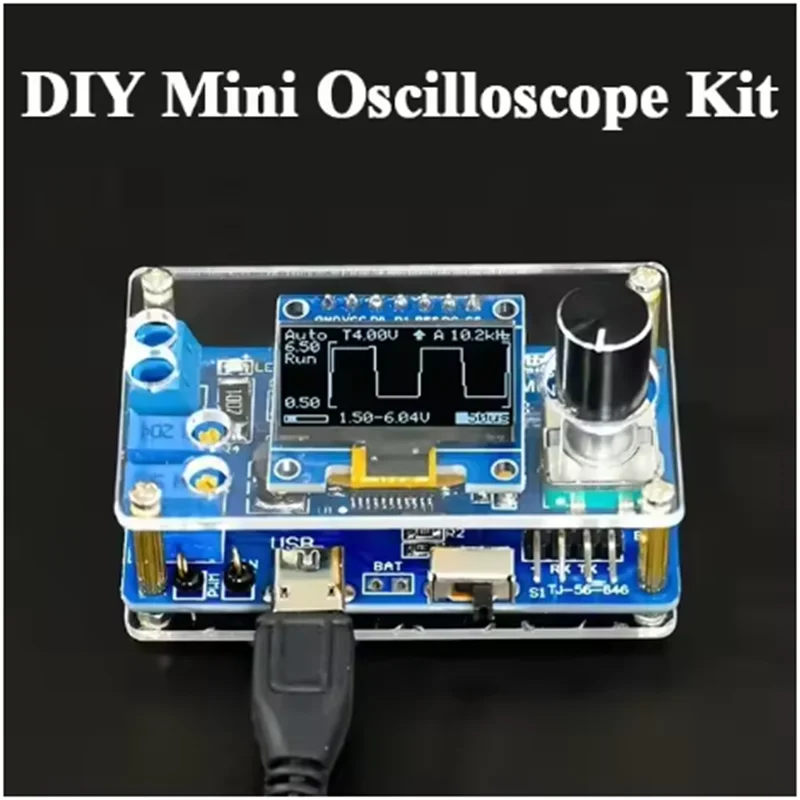 DIY Mini Digital Oscilloscope Kit STC8K8A Microcontroller Electronic Soldering Practice Loose Parts
DIY Mini Digital Oscilloscope Kit STC8K8A Microcontroller Electronic Soldering Practice Loose Parts