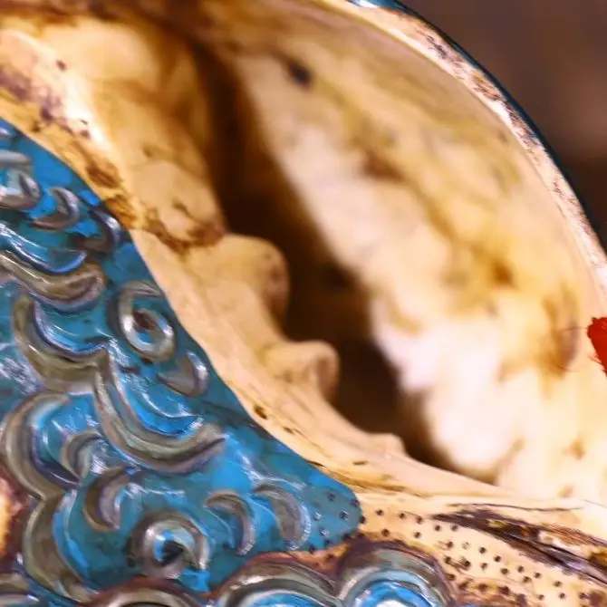 11"Old Natural Conch Painted Mosaic Gem gZi Beads Turquoise Six character mantra Buddha conch Bodhi Root Base Worship Hall
11"Old Natural Conch Painted Mosaic Gem gZi Beads Turquoise Six character mantra Buddha conch Bodhi Root Base Worship Hall