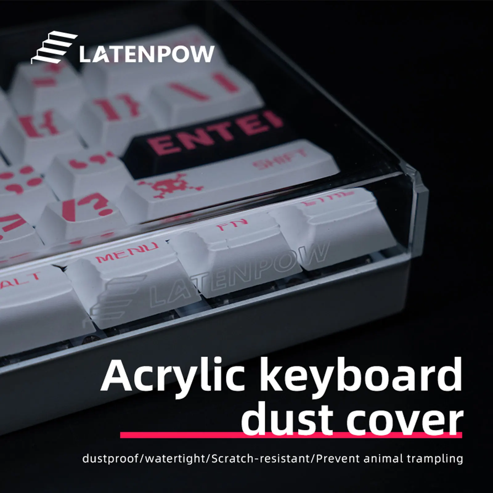 Latenpow Acrylic Clear Transparent Keyboard Cover with Dustproof Waterproof Anti-hit Mechanical Gaming Keyboard
Latenpow Acrylic Clear Transparent Keyboard Cover with Dustproof Waterproof Anti-hit Mechanical Gaming Keyboard
