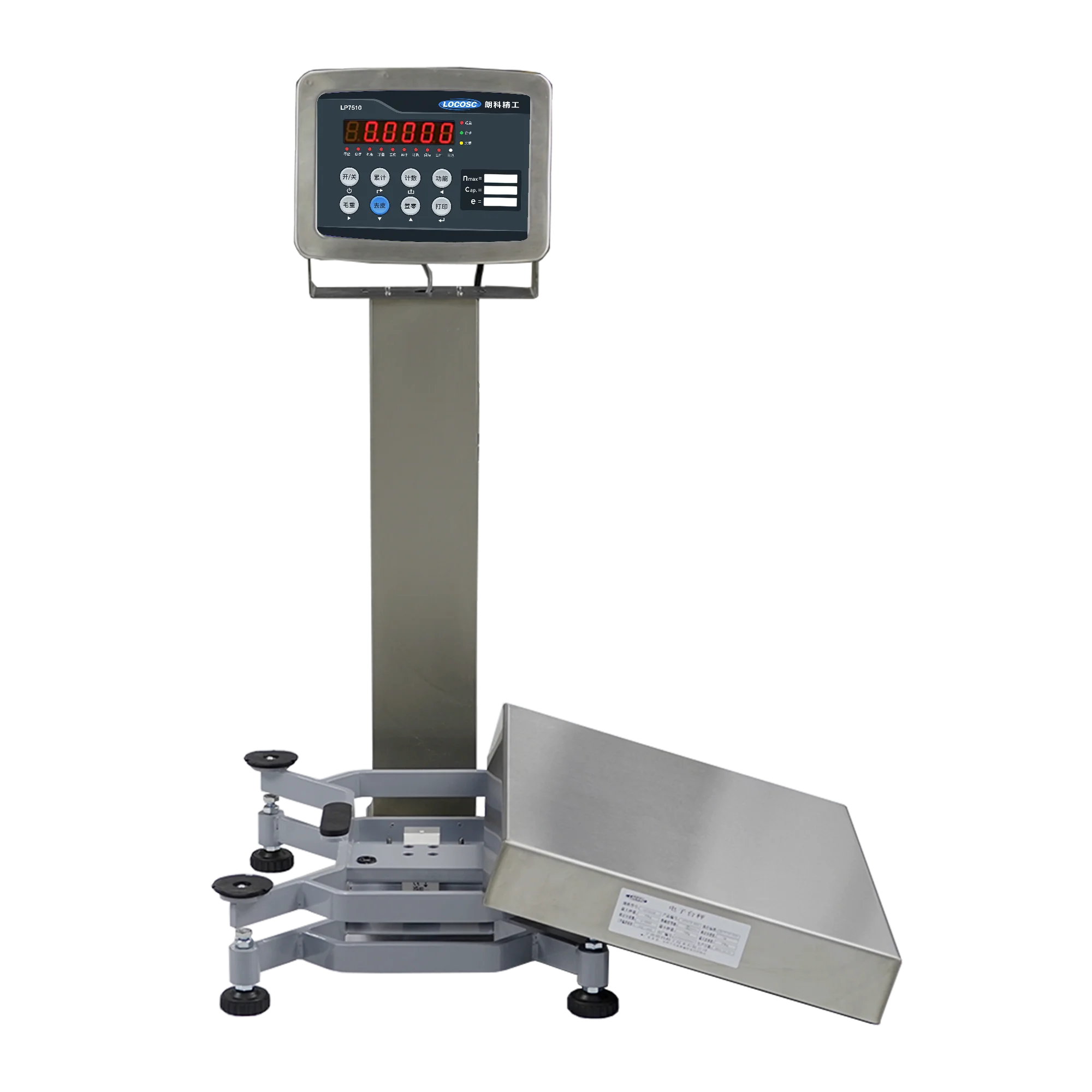 LOCOSC Factory High Precision Digital Bench Scale 150Kg 300Kg Steel Platform Scale
LOCOSC Factory High Precision Digital Bench Scale 150Kg 300Kg Steel Platform Scale