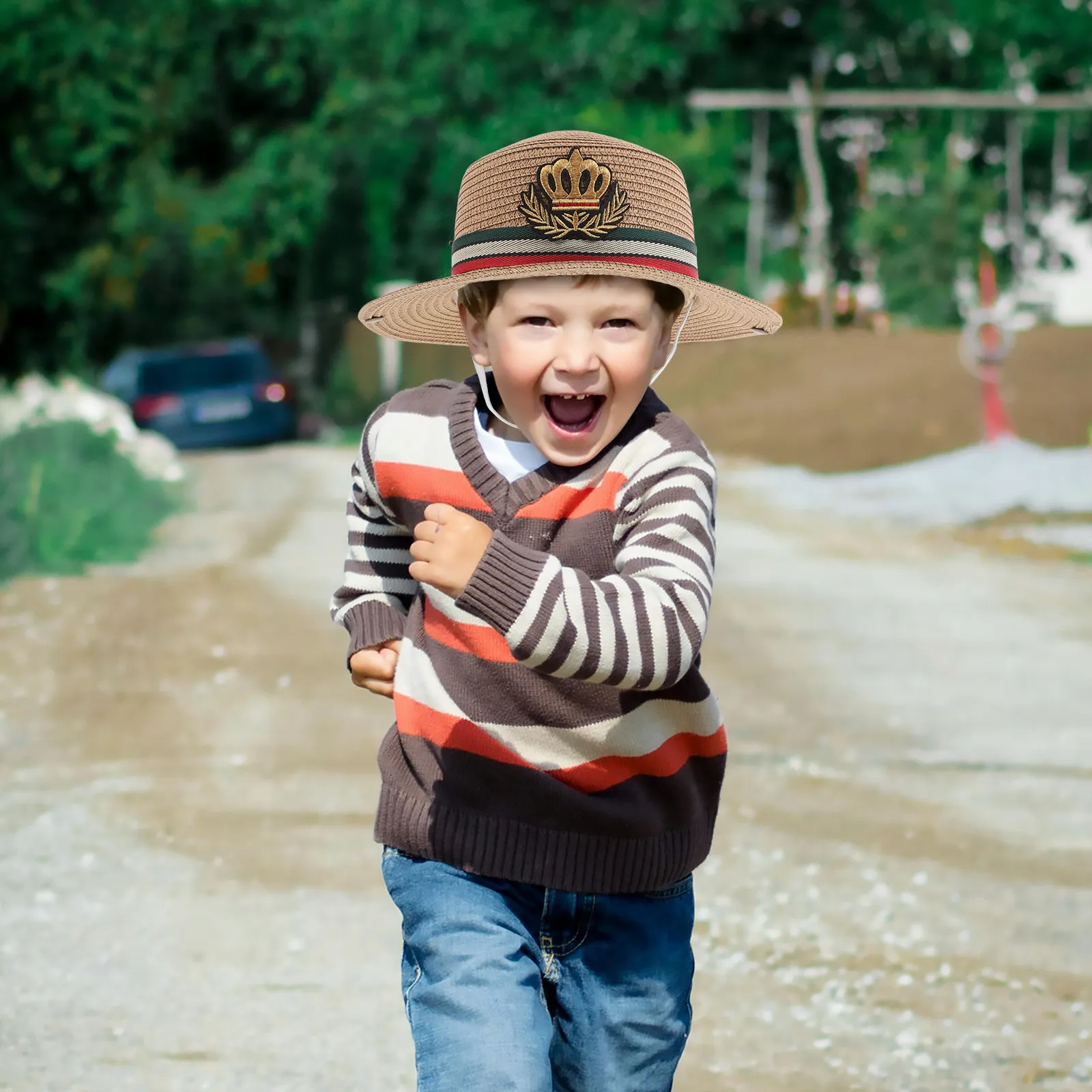 Kids Straw 54-56Cm Breathable Wide Brim Sun Protection For Children Spring Autumn Outdoor Beach Travel Toddler Straw Sun Hat
Kids Straw 54-56Cm Breathable Wide Brim Sun Protection For Children Spring Autumn Outdoor Beach Travel Toddler Straw Sun Hat