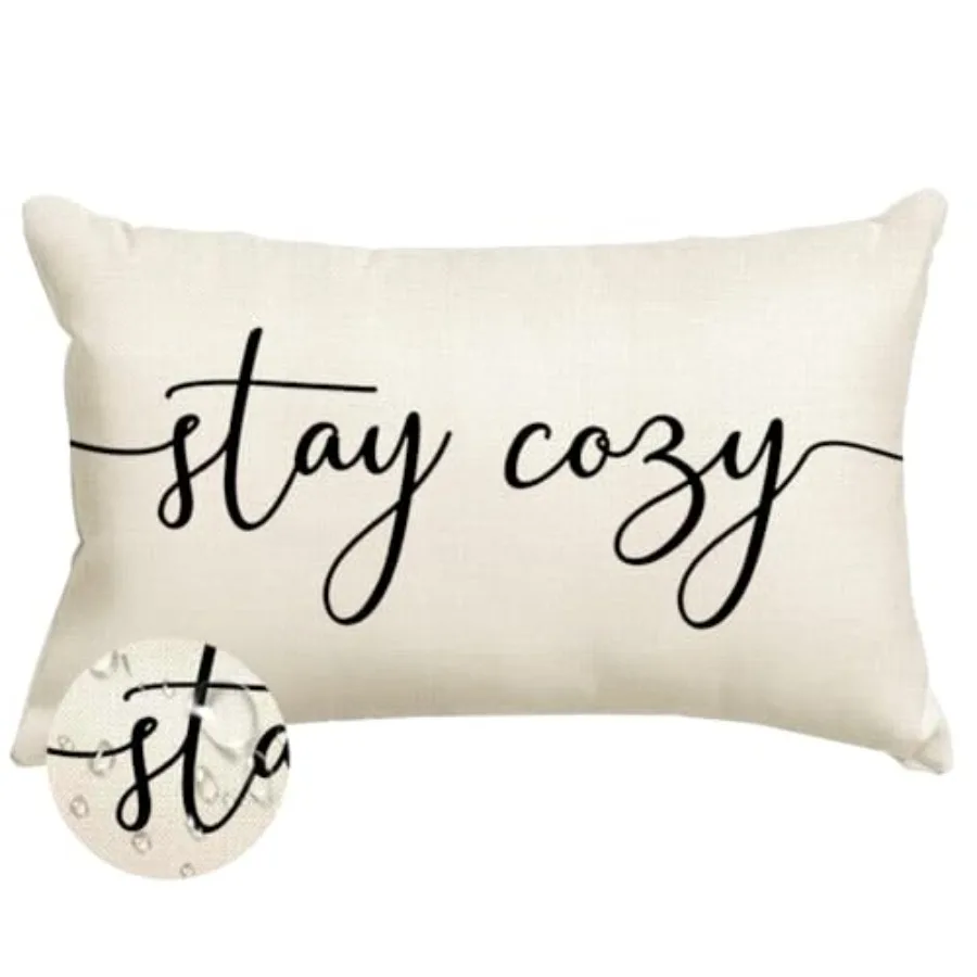 Outdoor Pillows Waterproof 12x20 Inch, Stay Cozy Spring Summer Farmhouse Holiday Accent Lumbar Throw Pillow Covers Decoration f
Outdoor Pillows Waterproof 12x20 Inch, Stay Cozy Spring Summer Farmhouse Holiday Accent Lumbar Throw Pillow Covers Decoration f