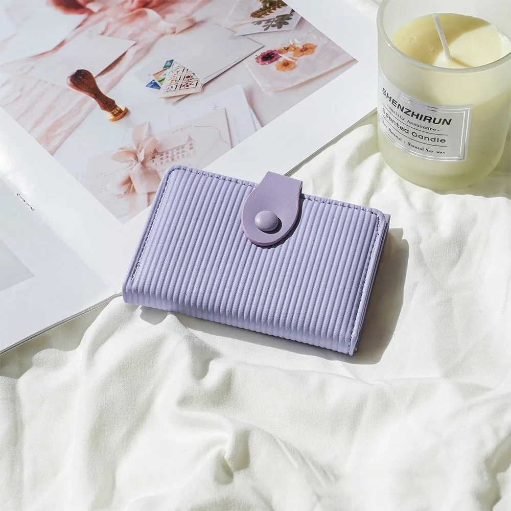 Portable Mini Wallet PU Leather Multifunction Credit Card Holder Large Capacity Solid Color Women Purse 
Portable Mini Wallet PU Leather Multifunction Credit Card Holder Large Capacity Solid Color Women Purse