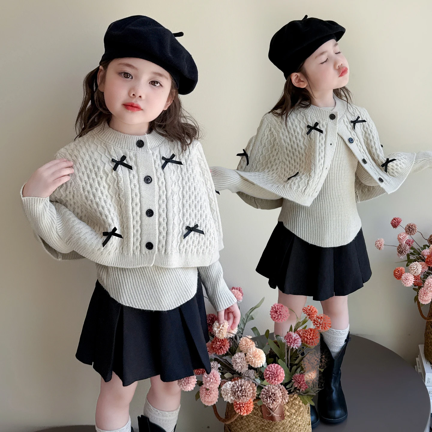 Baby Girl Clothes Sets Size 2-9Y Kid Clothing Sets Child 2Pieces Of Top Sets Cape+Sweater Casual Cute Suit Toddler Daily Outfits
Baby Girl Clothes Sets Size 2-9Y Kid Clothing Sets Child 2Pieces Of Top Sets Cape+Sweater Casual Cute Suit Toddler Daily Outfits