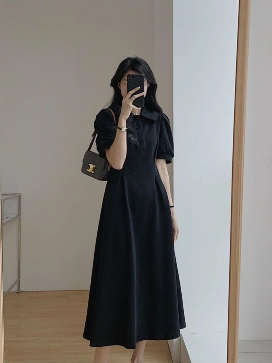 plus Size Bubble Sleeve Dress Casual Summer Midi Skirt Collar A-Line Silhouette Korean Style Pure Color Weight Loss Cove...
plus Size Bubble Sleeve Dress Casual Summer Midi Skirt Collar A-Line Silhouette Korean Style Pure Color Weight Loss Cove...