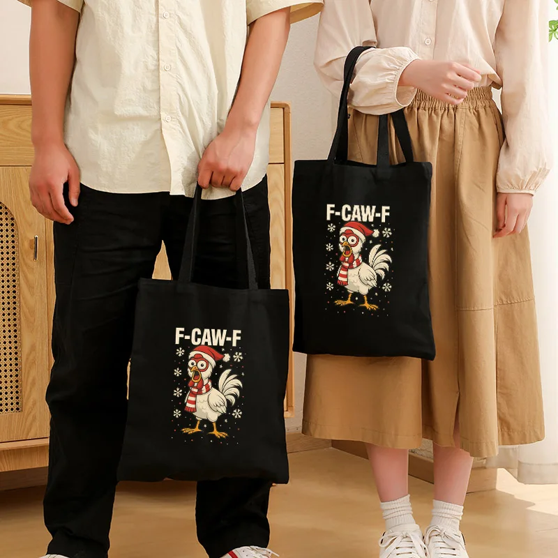 F-CAW-F Chicken Canvas Tote Bag Harajuku Animal Women Men Large Capacity Shopping Bag F-CAW-F Chicken Shoulder Bag 2025 New
F-CAW-F Chicken Canvas Tote Bag Harajuku Animal Women Men Large Capacity Shopping Bag F-CAW-F Chicken Shoulder Bag 2025 New