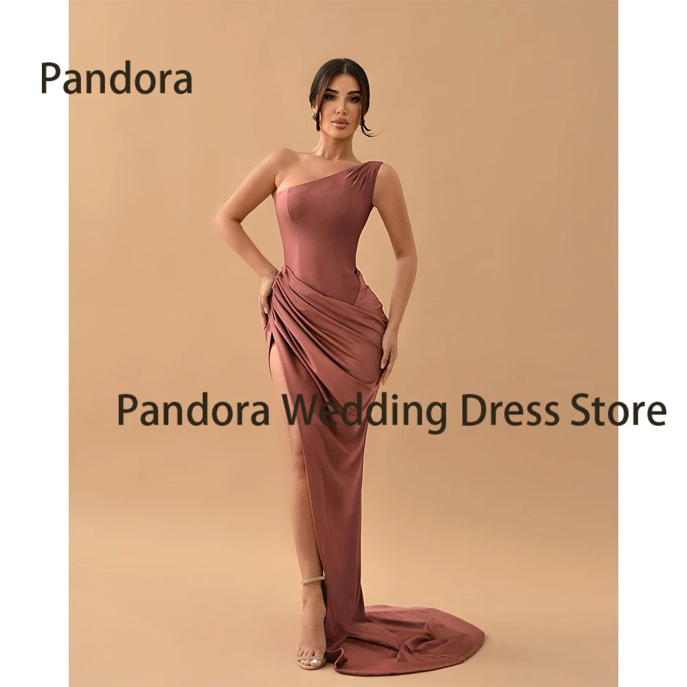 Pandora Simple formal occasion evening dress with one-shoulder mermaid pleated slit women's birthday party cocktail prom dress
Pandora Simple formal occasion evening dress with one-shoulder mermaid pleated slit women's birthday party cocktail prom dress