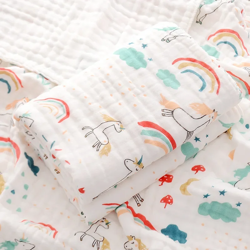 110x110CM Baby Bath Towels Baby Blanket Throw Blanket for Newborn 6 Layers Cotton Gauze Infant Swaddle Kids Bathing Towel
110x110CM Baby Bath Towels Baby Blanket Throw Blanket for Newborn 6 Layers Cotton Gauze Infant Swaddle Kids Bathing Towel