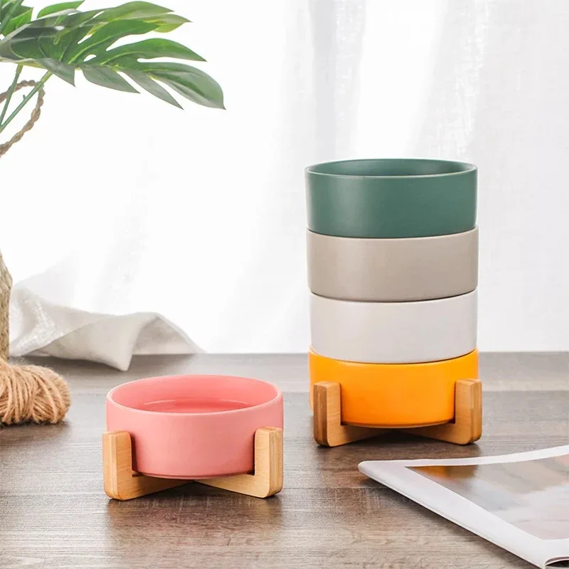 Cat High luxury Ceramic Pet Bowl with Wood Stand No Spill Double Dish for Dog Cat Food Water Feeder Small Dogs And Cats
Cat High luxury Ceramic Pet Bowl with Wood Stand No Spill Double Dish for Dog Cat Food Water Feeder Small Dogs And Cats