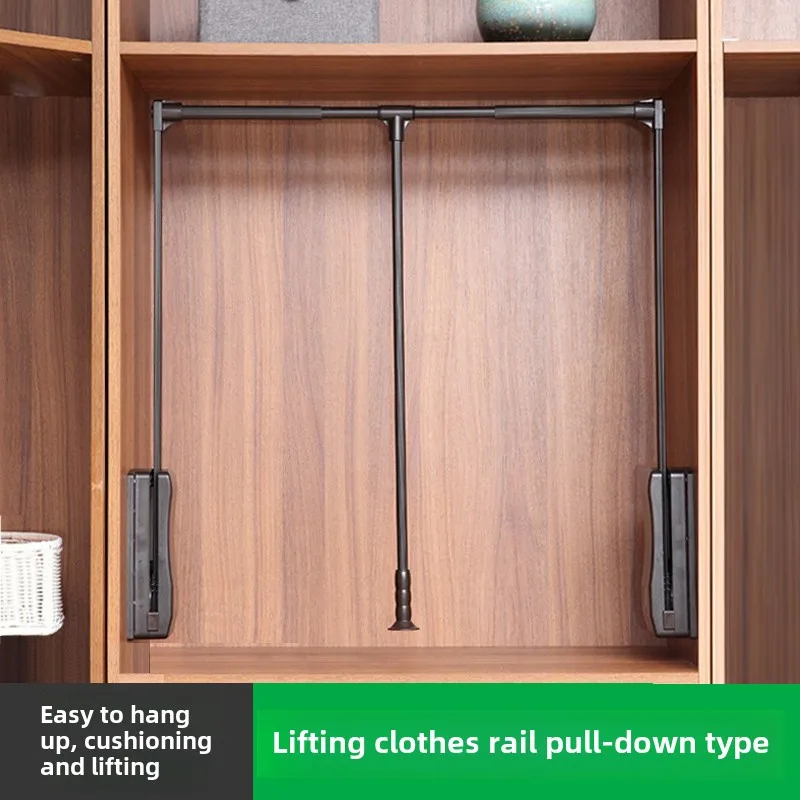 Wardrobe lift hanging clothes rod pull-down wardrobe manual lift cabinet telescopic clothes rod aluminum alloy
Wardrobe lift hanging clothes rod pull-down wardrobe manual lift cabinet telescopic clothes rod aluminum alloy