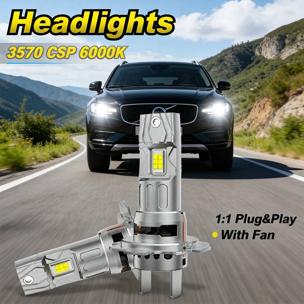 30000LM 150W H7 H4 H11 Led Headlight For Car CSP Chip Super Bright CANBUS 6500K White 9005 9006 HB3 Hb4 Auto Lamp Plug&Play 12V
30000LM 150W H7 H4 H11 Led Headlight For Car CSP Chip Super Bright CANBUS 6500K White 9005 9006 HB3 Hb4 Auto Lamp Plug&Play 12V