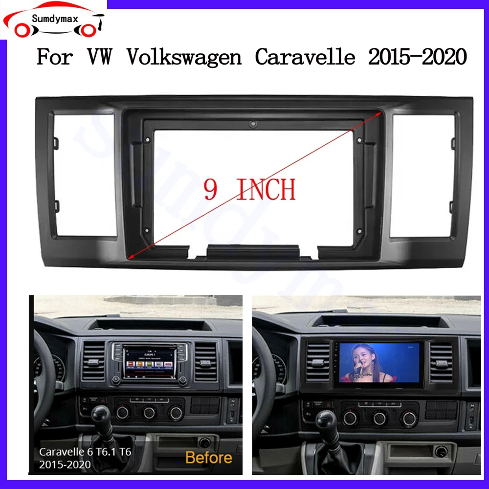 9 inch Car radio Frame Adapter For VW Volkswagen Caravelle 6T 6.1 T6 2015-2022 big screen Android Radio Dask Kit Fascia
9 inch Car radio Frame Adapter For VW Volkswagen Caravelle 6T 6.1 T6 2015-2022 big screen Android Radio Dask Kit Fascia