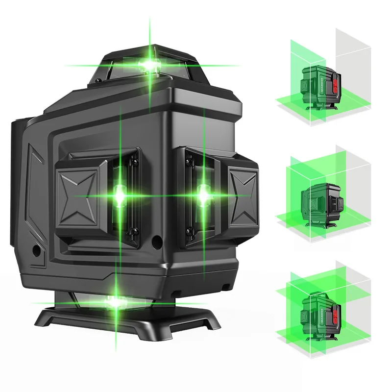 12 Line Laser Level 3D Horizontal and Vertical Powerful Cross Green Beam with Remote Control and Tripod Construction Tool
12 Line Laser Level 3D Horizontal and Vertical Powerful Cross Green Beam with Remote Control and Tripod Construction Tool