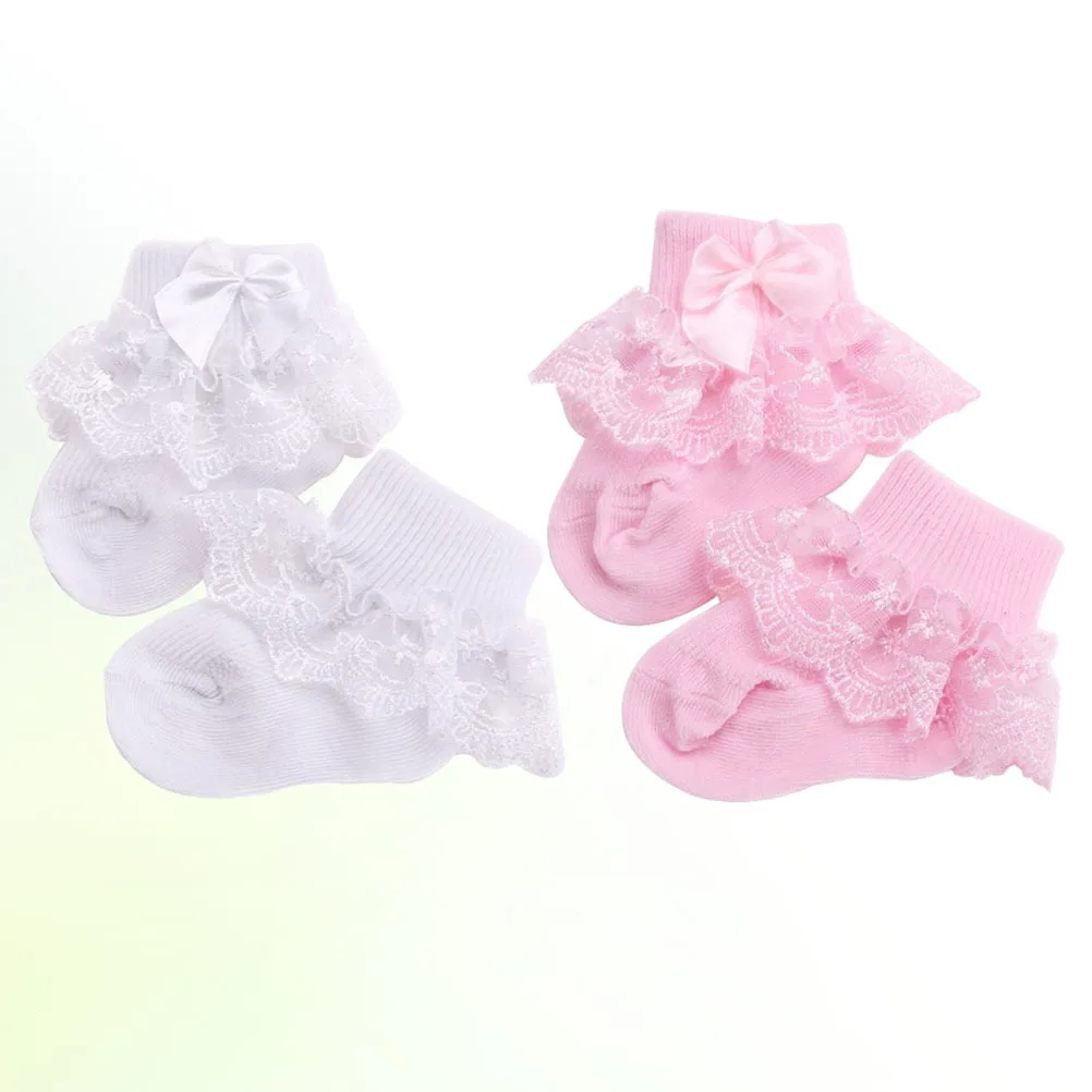 2Pairs Lace Bow-Knot Baby Socks White Pink Size 1-2 Years Breathable Soft Warm Socks for Kids Toddler Autumn Winter
2Pairs Lace Bow-Knot Baby Socks White Pink Size 1-2 Years Breathable Soft Warm Socks for Kids Toddler Autumn Winter