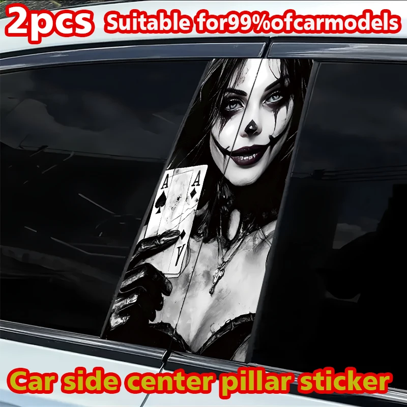2 шт. наклеек на B-стойку автомобиля, персонализированные наклейки с изображением Джокера, устойчивые к царапинам.
2 шт. наклеек на B-стойку автомобиля, персонализированные наклейки с изображением Джокера, устойчивые к царапинам.