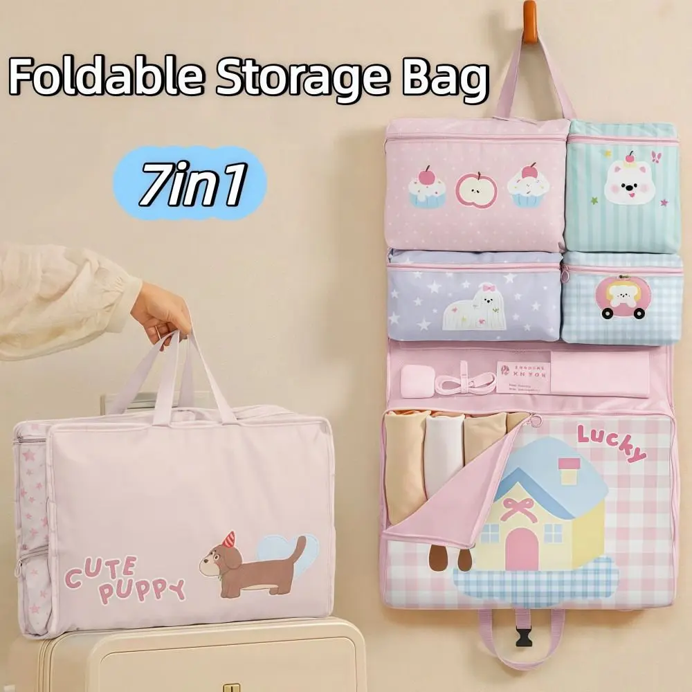 7в1 складная сумка для хранения с мультяшным узором, компактная дорожная сумка для хранения нижнего белья, большая вместительная сумка-органайзер для одежды
7в1 складная сумка для хранения с мультяшным узором, компактная дорожная сумка для хранения нижнего белья, большая вместительная сумка-органайзер для одежды