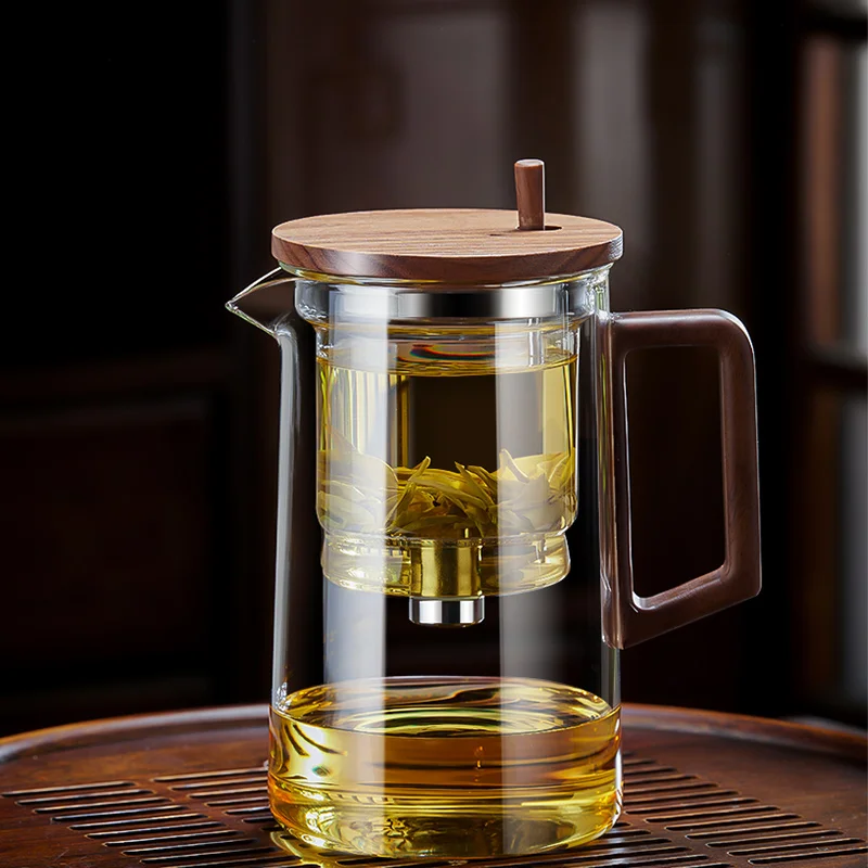 Heat Resistant Glass Teapot One-button Filtering Kettle Household Maker Convenient Heatable Filter Chinese Tea Set
Heat Resistant Glass Teapot One-button Filtering Kettle Household Maker Convenient Heatable Filter Chinese Tea Set