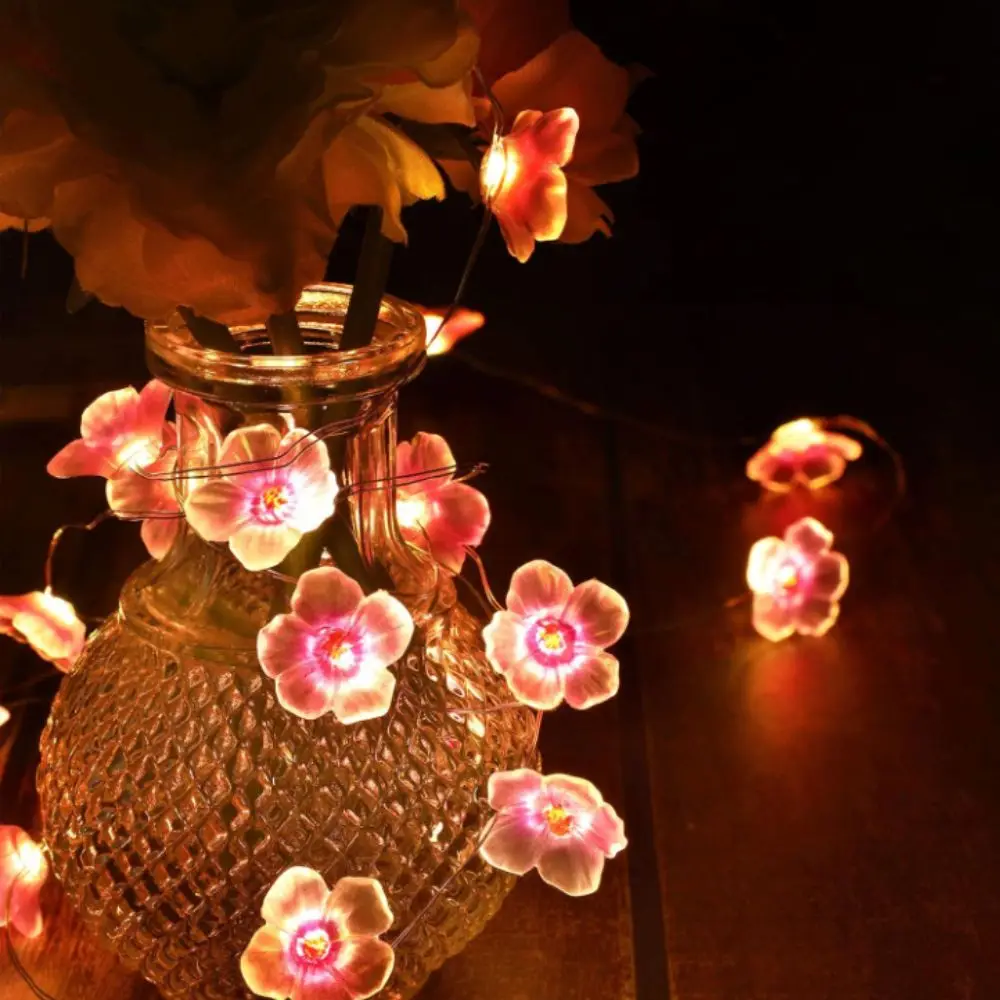 Waterproof Cherry Blossom Fairy Lights 1M/2M 20/10LEDS LED String Lights Crystal Flowers Battery Powered Flower Garland Lamp
Waterproof Cherry Blossom Fairy Lights 1M/2M 20/10LEDS LED String Lights Crystal Flowers Battery Powered Flower Garland Lamp