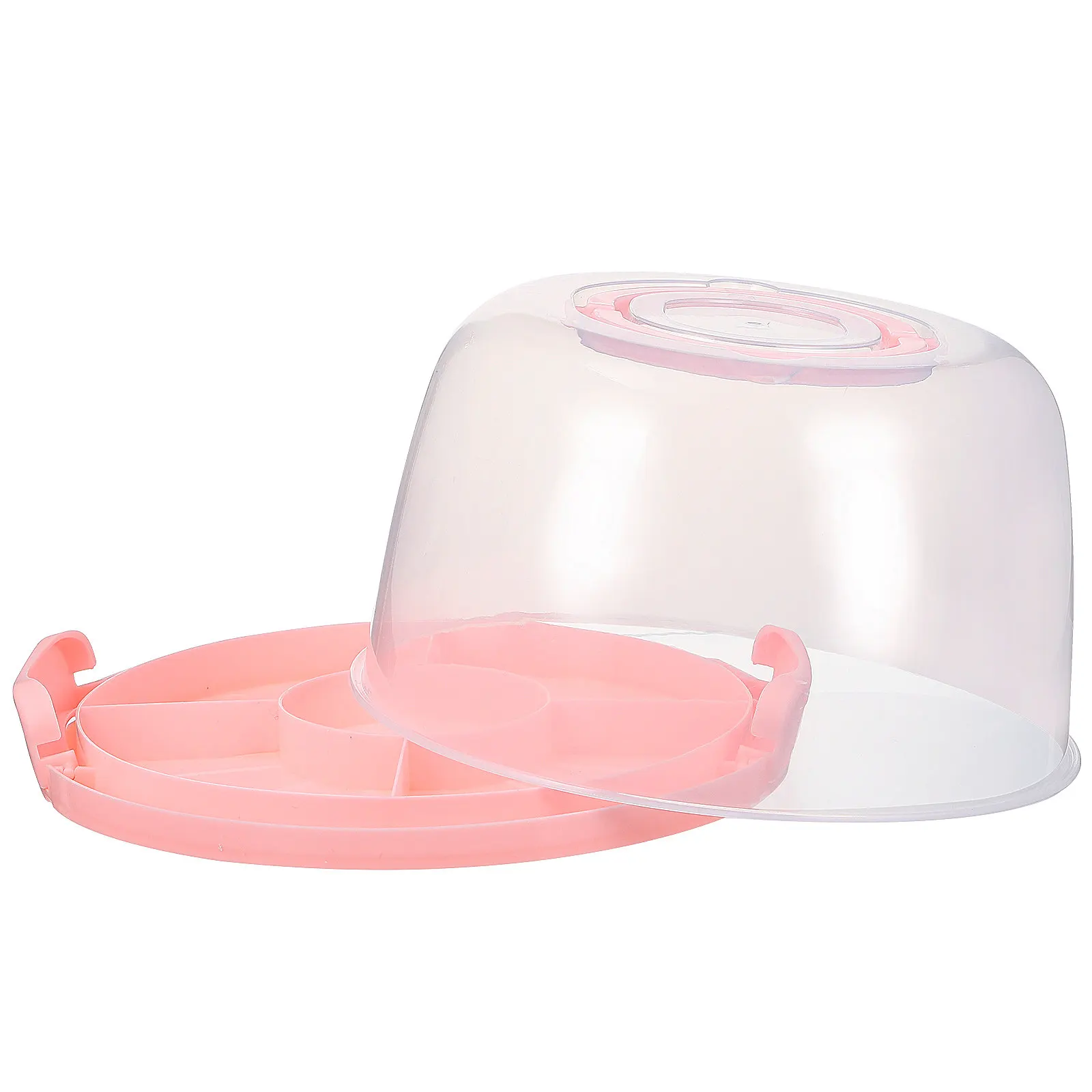 Portable Handled Cake Carrier Clear Lid Secure Lock Stable Base for Transporting Cakes Cupcakes Pastries Desserts Cookies Pies
Portable Handled Cake Carrier Clear Lid Secure Lock Stable Base for Transporting Cakes Cupcakes Pastries Desserts Cookies Pies