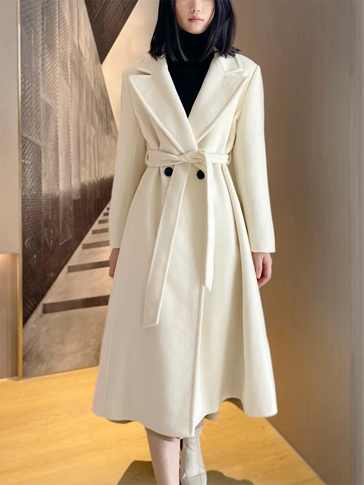 2026 New Women's Slim Fit Double-Faced Woolen Coat Handmade Long Belted Jacket Stylish Commute Pure Color Wool 100%
2026 New Women's Slim Fit Double-Faced Woolen Coat Handmade Long Belted Jacket Stylish Commute Pure Color Wool 100%