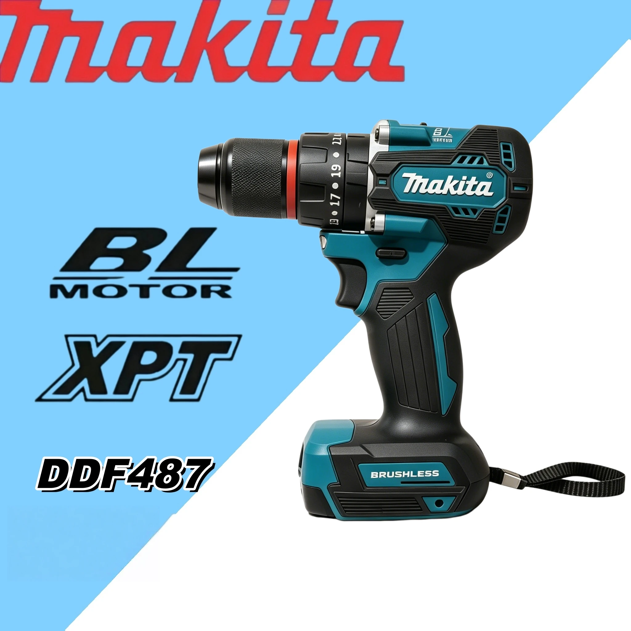 Makita DHP487 13mm Cordless Brushless Electric Drill 2-Speed Metal Chuck Screwdriver Home DIY Tool For Makita 18V Battery
Makita DHP487 13mm Cordless Brushless Electric Drill 2-Speed Metal Chuck Screwdriver Home DIY Tool For Makita 18V Battery
