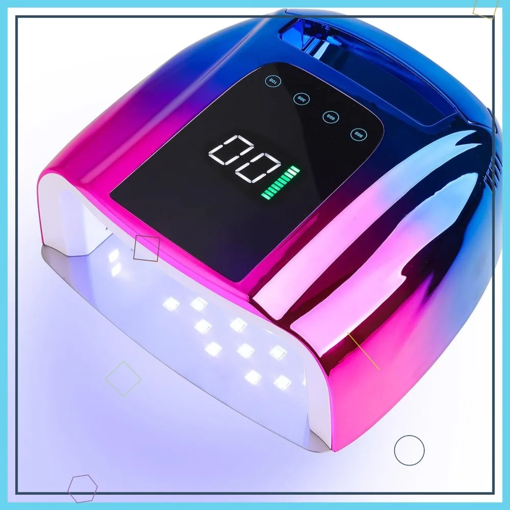 Беспроводная УФ/LED лампа для ногтей 96 Вт с интеллектуальным датчиком, 42 светодиода для гель-лака - быстрая сушка и портативность
Беспроводная УФ/LED лампа для ногтей 96 Вт с интеллектуальным датчиком, 42 светодиода для гель-лака - быстрая сушка и портативность