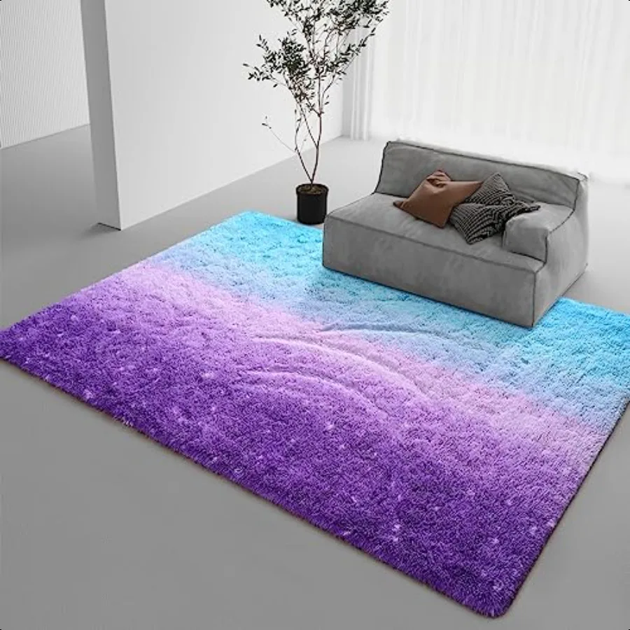 Luxury Fluffy Rugs for Living Room Bedroom 4x6 Feet Shaggy Purple and Blue Area Rug for Girls Boys Upgrade Plush NonSlip and Wa
Luxury Fluffy Rugs for Living Room Bedroom 4x6 Feet Shaggy Purple and Blue Area Rug for Girls Boys Upgrade Plush NonSlip and Wa