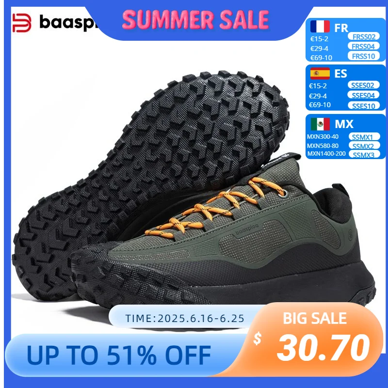 Baasploa New Men Hiking Shoes Anti Splash Water Outdoor Sneakers for Men Comfort Casual Sneakers Male Non-Slip Wear Resistant
Baasploa New Men Hiking Shoes Anti Splash Water Outdoor Sneakers for Men Comfort Casual Sneakers Male Non-Slip Wear Resistant