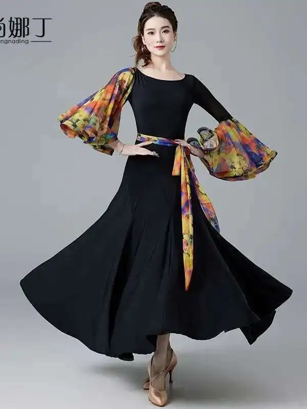 Modern Dance Dress New Professional Waltz National Standard Friendship Dance Skirt Ballroom Dance Practice Clothing
Modern Dance Dress New Professional Waltz National Standard Friendship Dance Skirt Ballroom Dance Practice Clothing